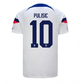 Jalkapallo Pelipaidat/Peliasut Yhdysvallat Christian Pulisic 10 Kotipelipaita Mm-Kisat 2022